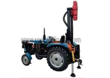 Trator hidráulico equipamento de broca portátil montado da roda da máquina de perfuração do poço de água