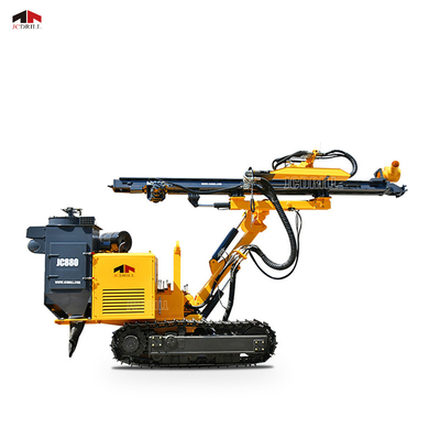 comprar Máquina de perfuração de jateamento de rocha DTH com motor Yuchai 70Kw montada sobre esteiras fabricação em linha