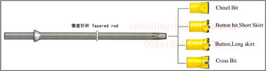 comprar Broca de aço afilada Rod 7 das ferramentas de perfuração do martelo 11 12 graus 600 - 8000mm fabricação em linha