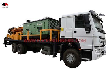 comprar 20T máquina hidráulica do equipamento de perfuração do poço de água da perfuração do ar DTH com compressor de ar fabricação em linha