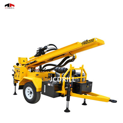 comprar Perfuração hidráulica Rig With Mud Pump do reboque de DTH fabricação em linha