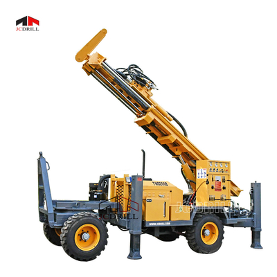 comprar TWD200 Portátil de perfuração de poços de água Rig Quatro rodas de reboque montado rotação hidráulica Fabricação em linha