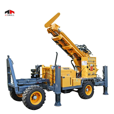comprar 355mm 200m Portátil Poço de água de perfuração Rig Trailer montado rotativo fabricação em linha
