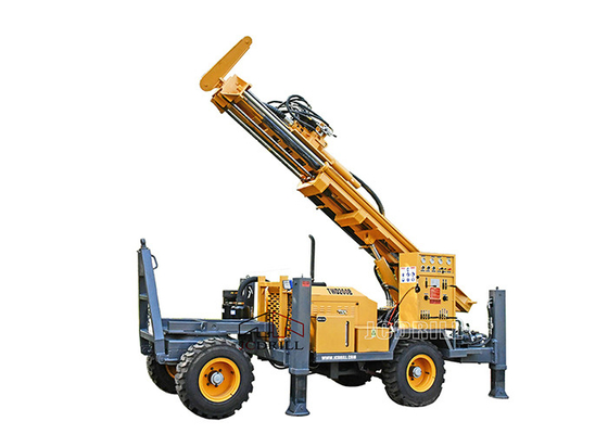 comprar 200m portátil de perfuração de poços de água Rig Trailer montado 77kw motor a diesel fabricação em linha