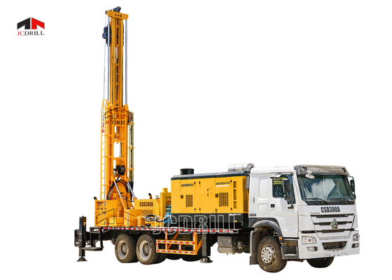 comprar a máquina de perfuração da perfuração da água de 300m, caminhão montou o equipamento de escavação do poço de água fabricação em linha