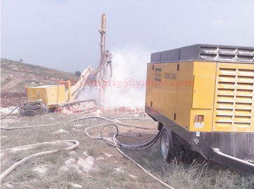 Bom preço. Compressor de ar migrado dobro do motor diesel, compressor de ar de mineração do parafuso da perfuração on-line