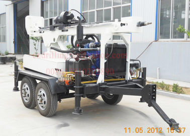 Bom preço. Equipamento hidráulico da perfuração do poço de água da rotação com o reboque de 4 rodas montado on-line