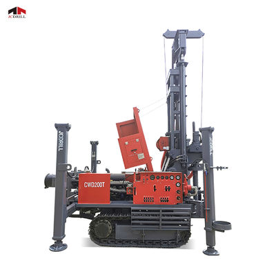 CWD200T Perfuratriz de Poço de Água Montada sobre Esteiras 2000m de Profundidade 5500Nm de Torque