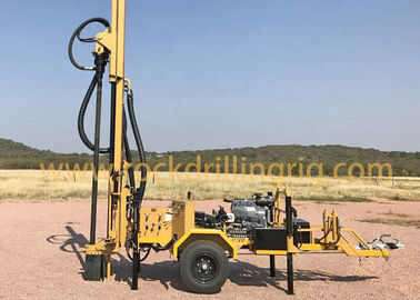 Bom preço. equipamento de perfuração montado reboque do poço de água de 200m com o equipamento de perfuração do poço de água do motor diesel on-line