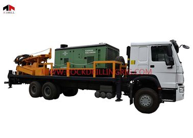 Bom preço. Equipamento de perfuração montado 6 x 4 caminhões do poço de água da perfuração com compressor de ar on-line