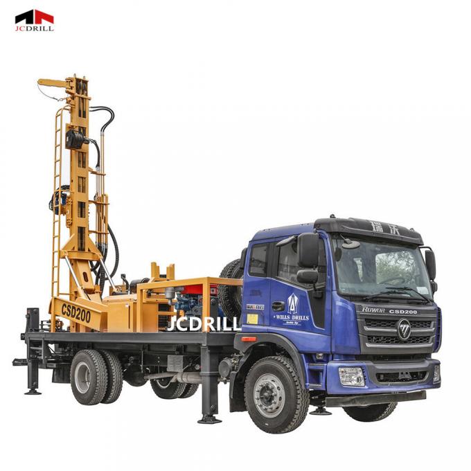 poço de água portátil da perfuração 300meter que fura Rig Trailer Mounted 6